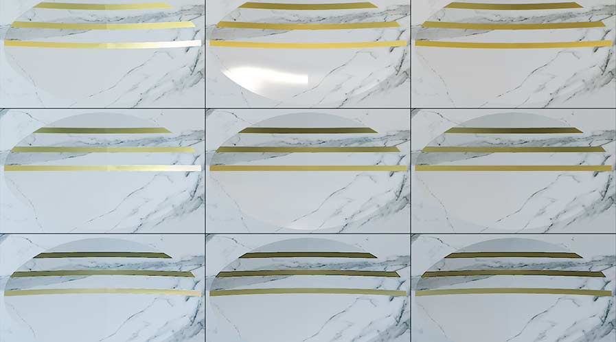 Concave Ovals 3D tile from the Sierra collection by Arnaya