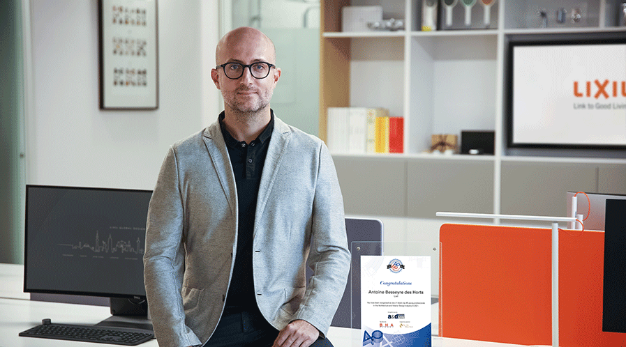 Antoine Besseyre des Horts, Leader Global Design at LIXIL Asia wins the prestigious A&D 40 under 40 Awards 2021