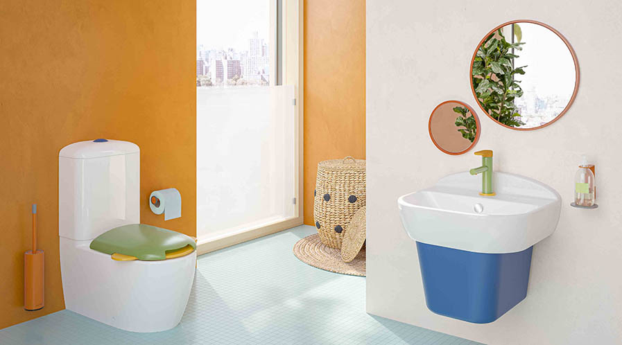 Bright washrooms for kids