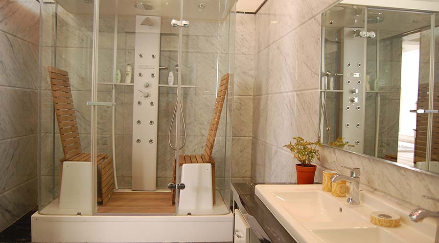 Compact luxury washroom design
