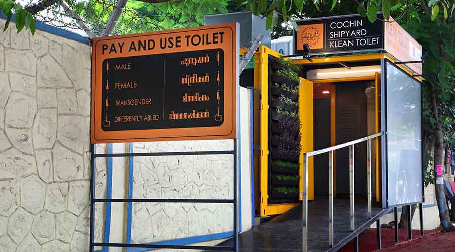 Public Toilet In Shipping Container