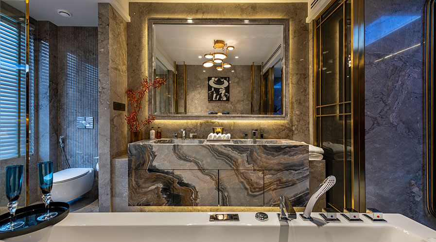 Luxury bathroom design by Sumessh Menon
