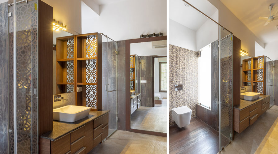 Luxury washroom designed by Thakkar Associates in Ahmedabad