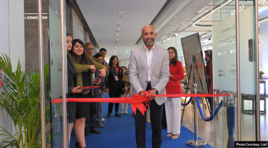 Bobby Joseph, Leader, LWT India and Subcontinent inaugurating the Lixil Experience Centre in Delhi