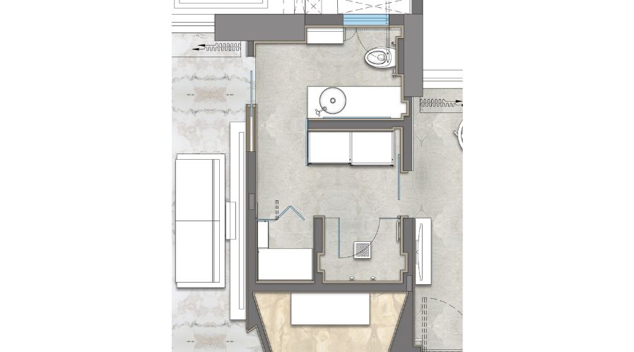 The Dual-functional Washroom_layout