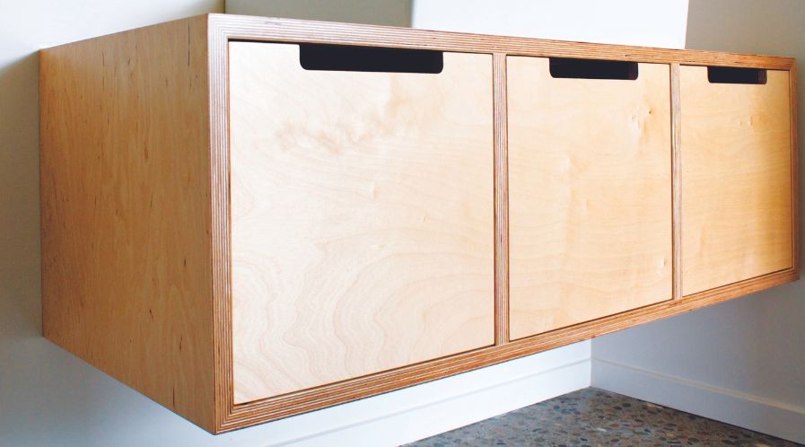 Plywood Bathroom cabinet