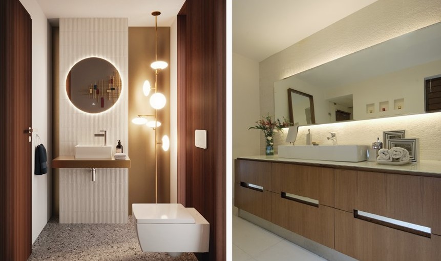 Photo Courtesy :
Left image - Villeroy & Boch, Right Image - Drench